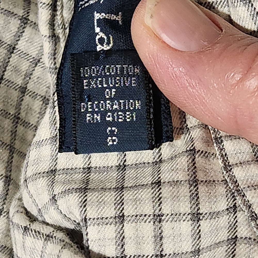 Ralph Lauren Custom Fit Men's XXL Gray Long Sleeve Button Down Shirt Pony Logo - Picture 8 of 8